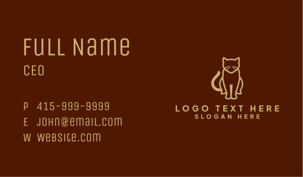 Cat Kitten Animal Business Card Design Image Preview