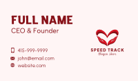 Hand Heart Charity Business Card Image Preview