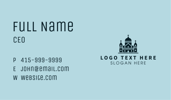 Holy Church Architecture Business Card Design Image Preview