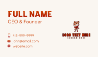 Tiger Baseball Varsity Business Card Design