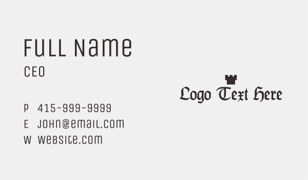 Empire King Wordmark Business Card Design Image Preview