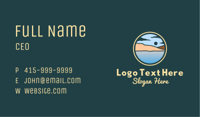 Nature Beach Landscape Business Card Image Preview