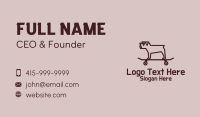 Minimalist Pug Skateboard Business Card Image Preview