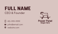 Minimalist Pug Skateboard Business Card Image Preview