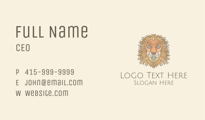 Old Lion Art Business Card Image Preview