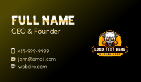 Skull Mask Bullet Business Card Image Preview