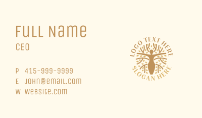 Tree Woman Organic Business Card Image Preview