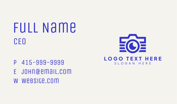 Camera Video Lens Business Card Design Image Preview