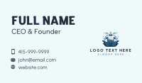 Shirt Apparel Washing Business Card Design