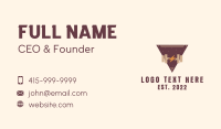 Thunder Dumbbell Badge Business Card Image Preview