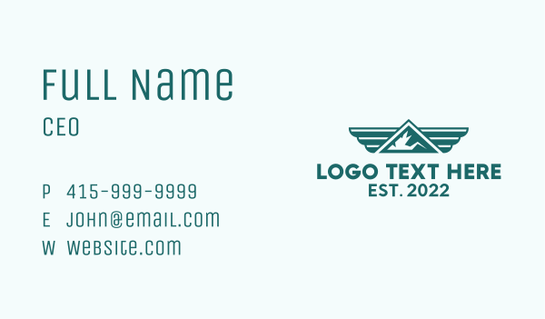 Green Mountain Outdoor  Business Card Design Image Preview