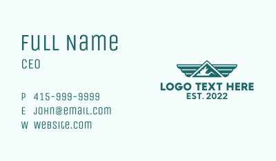 Green Mountain Outdoor  Business Card Image Preview