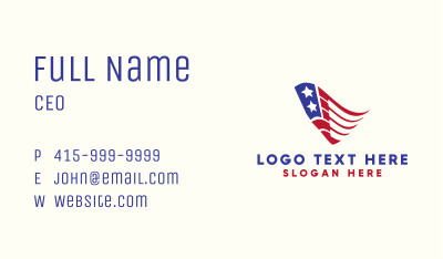 Star Stripe Flag Wave Business Card Image Preview