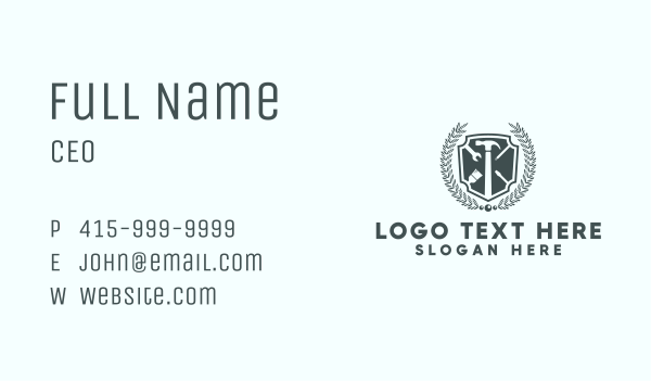 Hammer Tool Renovation Business Card Design Image Preview