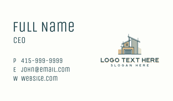 Home Construction Architecture Business Card Design Image Preview