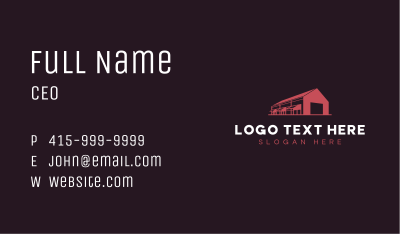 Logistics Warehouse Facility Business Card Image Preview