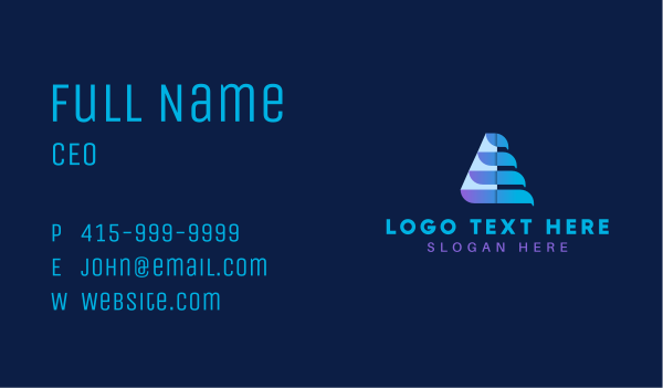 Corporate Letter A Business Card Design Image Preview
