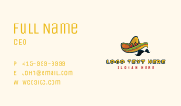 Mustache Mexican Hat Business Card Image Preview