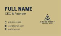 Triangle Company Letter A Business Card Image Preview