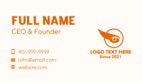 Orange Wing Eye Business Card Design