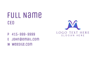 Elegant Business Letter M Business Card Image Preview