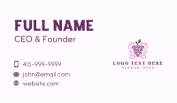 Grape Wine Heart Business Card Design
