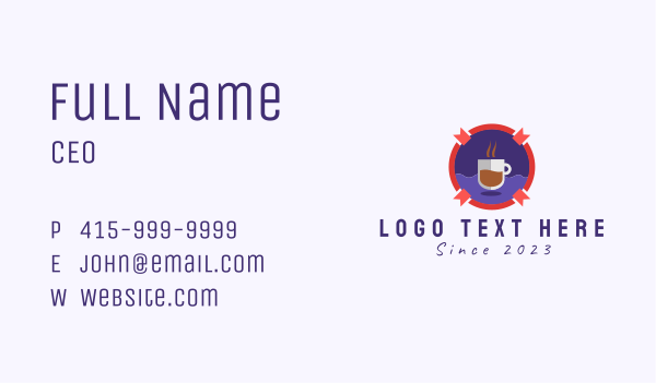 Coffee Bar Badge  Business Card Design Image Preview