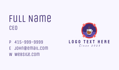 Coffee Bar Badge  Business Card Image Preview