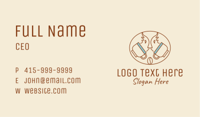 Brewed Coffee Cups  Business Card Image Preview