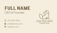 Brown Dog Monoline Business Card Image Preview