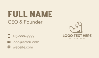 Brown Dog Monoline Business Card Preview