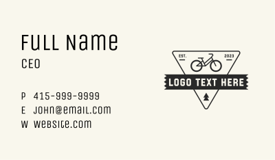 Marathon Bicycle Race Business Card Image Preview
