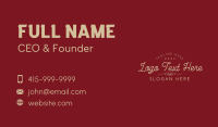 Elegant Luxury Cursive Wordmark Business Card Image Preview
