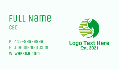 Nature Sprout Leaf  Business Card Image Preview