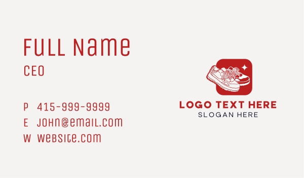 Sports Rubber Shoes Business Card Design Image Preview