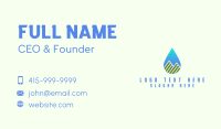 Mountain Water Drop Business Card Design