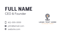 Wayfinding Navigation GPS Letter P Business Card Preview
