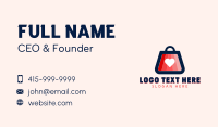 Shopping Bag Store Business Card Preview