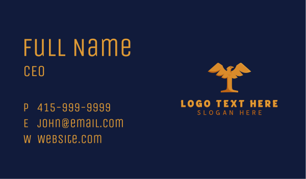 Aviation Eagle Letter T Business Card Design Image Preview