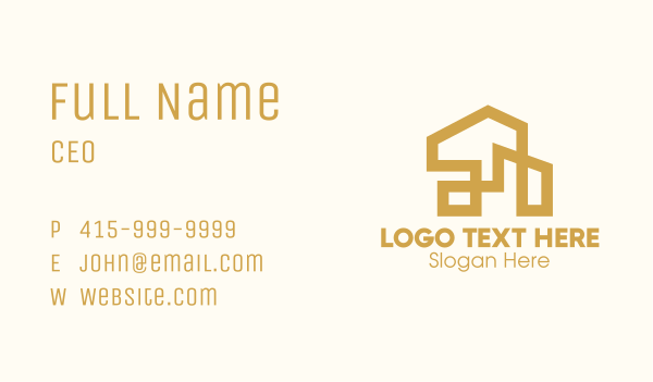 Golden Mansion Realty Property Business Card Design Image Preview