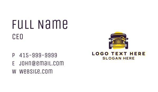 Transport Car Vehicle Business Card Design Image Preview