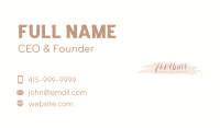 Feminine Elegant Wordmark Business Card Image Preview
