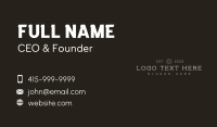 Vintage Masculine Wordmark Business Card Image Preview