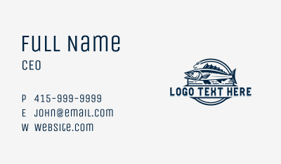 Fish Fishing Hook Business Card Image Preview