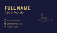 Elegant Geometric Letter L Business Card Image Preview