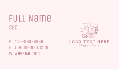 Flower Crystal Gemstone Business Card Image Preview