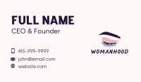 Eyelash & Eyebrow Salon Business Card Image Preview