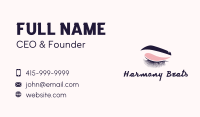 Eyelash & Eyebrow Salon Business Card Image Preview