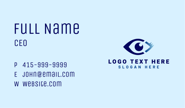 Optic Eye Care Letter C Business Card Design Image Preview