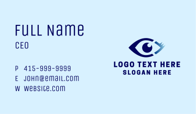 Optic Eye Care Letter C Business Card